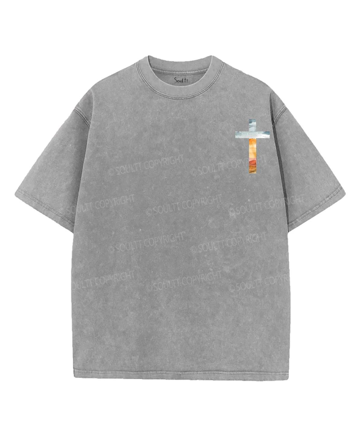His Mercies Are New Double Sided Unisex Washed Christian T-shirt