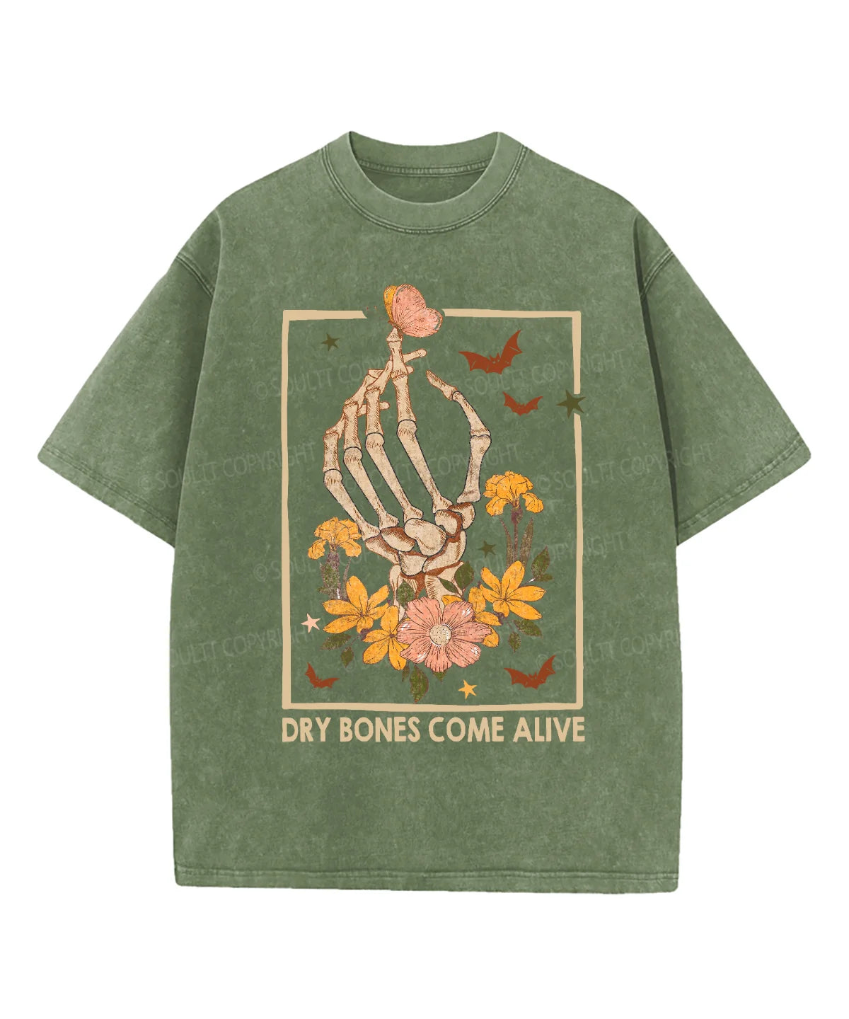 Dry Bones Come Alive Washed Christian T-shirt