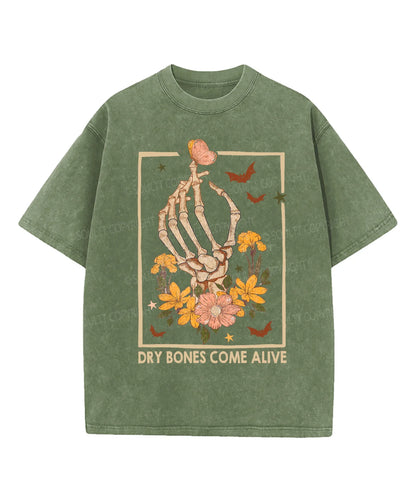 Dry Bones Come Alive Washed Christian T-shirt