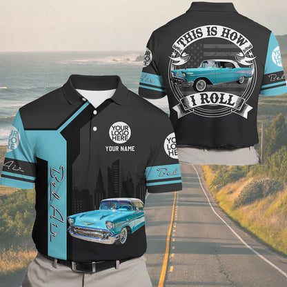 This Is How I Roll - Custom Photo Car Hoodie - Personalized Name Classic Car Shirt A2110