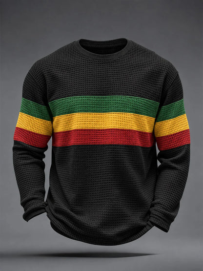 Men's Reggae Inspired  Waffle Top