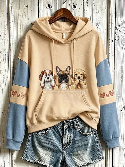 Women's  Dog  Printed Sweatshirt