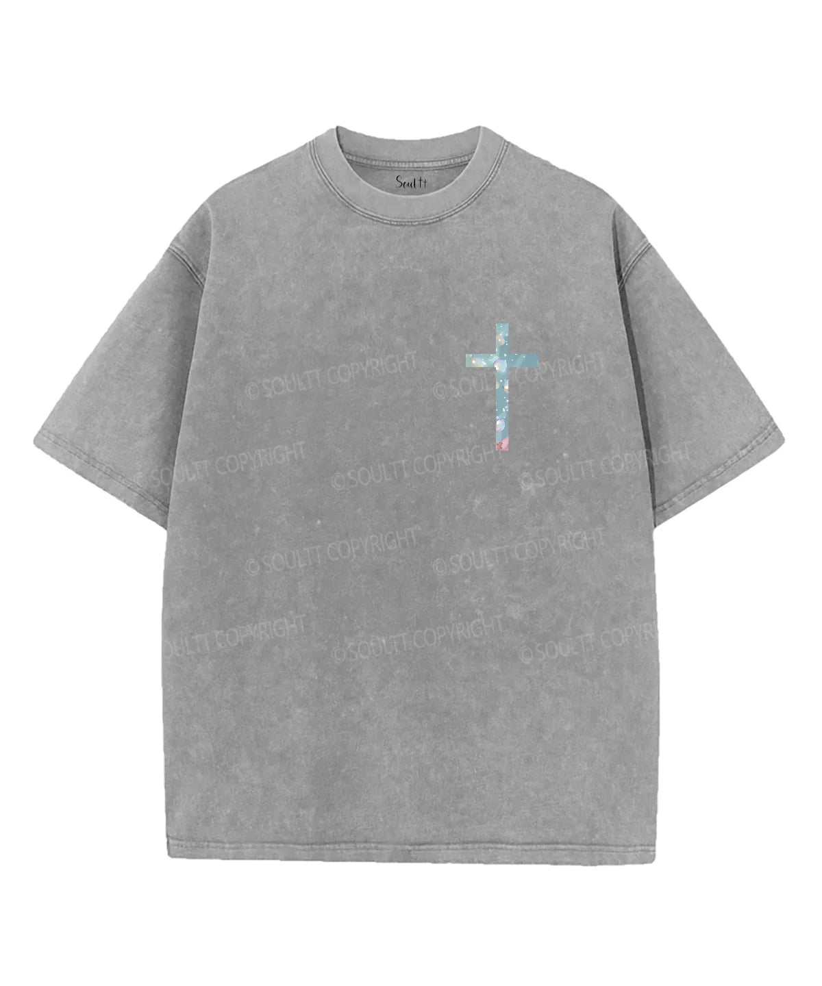 I Will Be With You Double Sided Unisex Washed Christian T-shirt