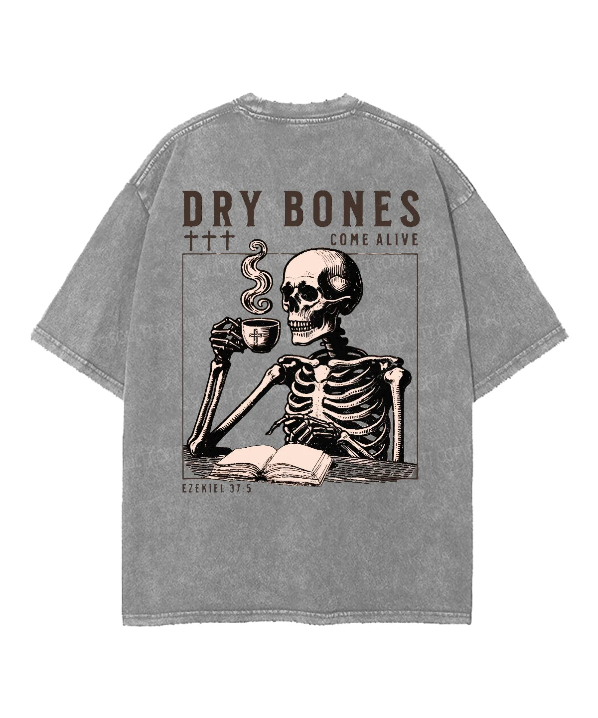 Dry Bones Double Sided Unisex Washed Christian T-shirt