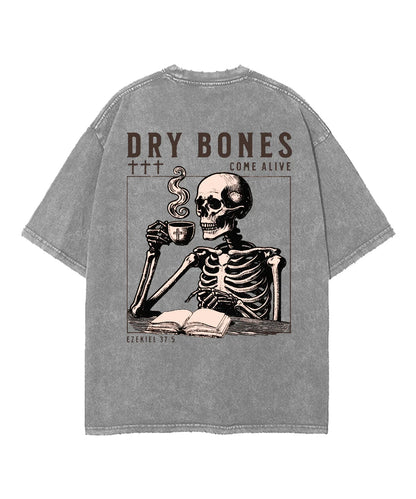 Dry Bones Double Sided Unisex Washed Christian T-shirt