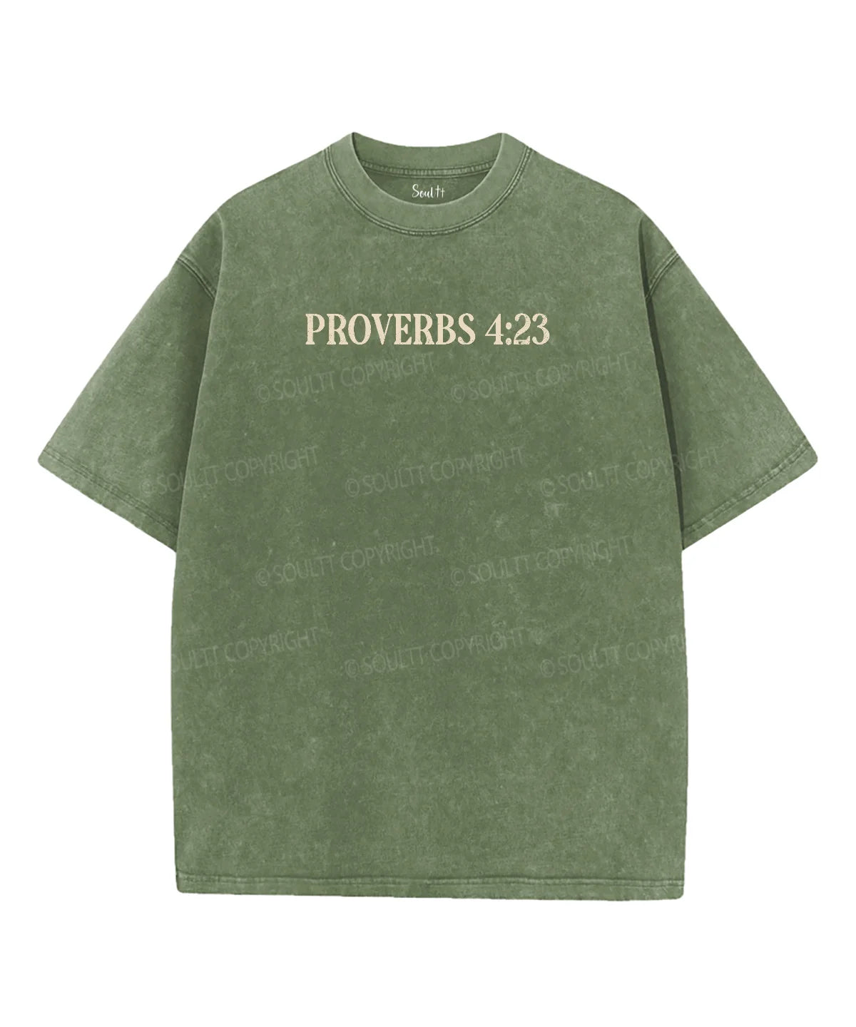 Guard Your Heart Double Sided Unisex Washed Christian T-shirt