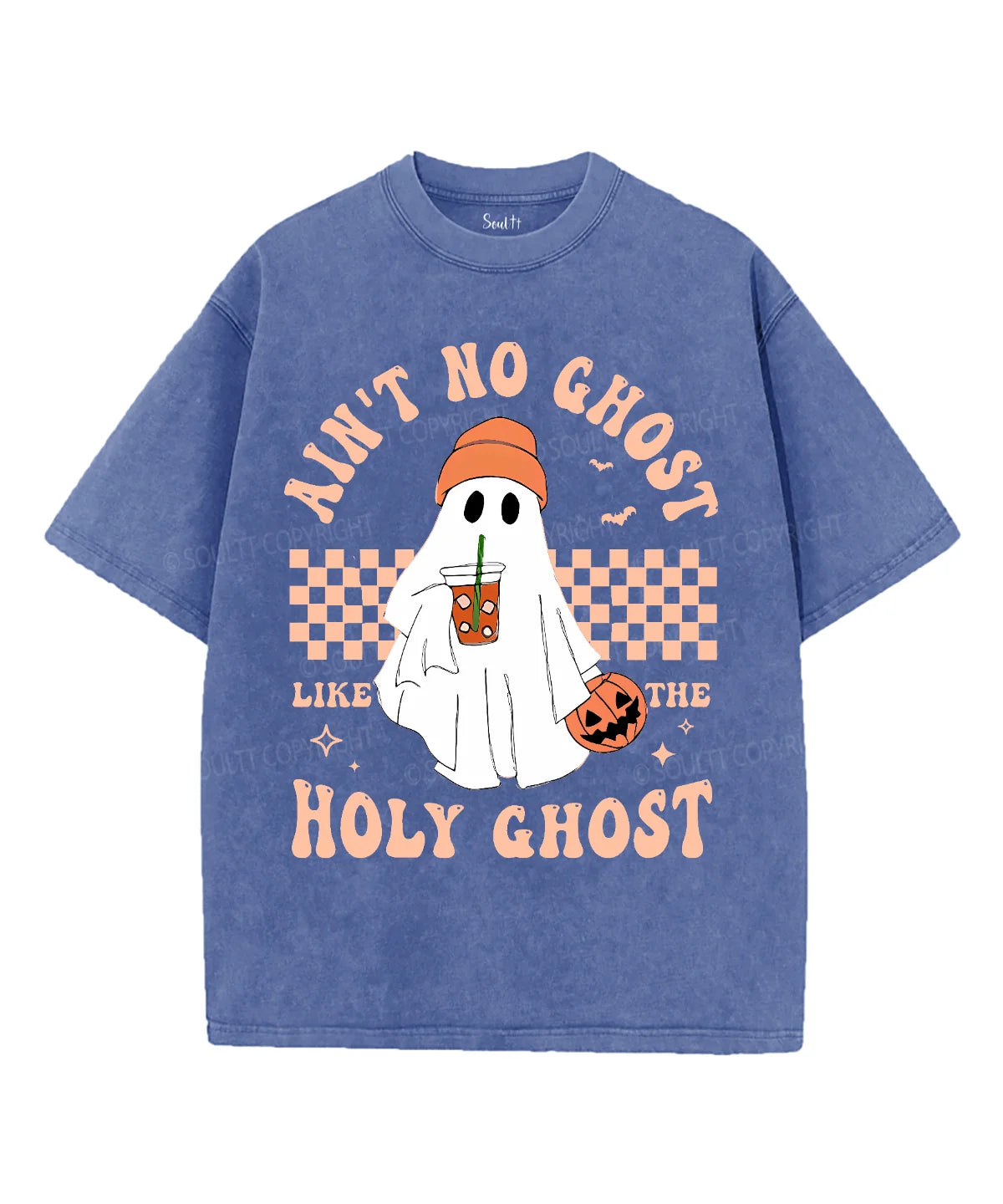 Ain't No Ghost Like The Holy Ghost Unisex Washed Christian T-shirt