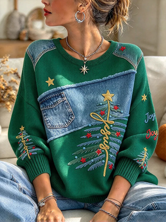 Women's Casual Print Knit Top