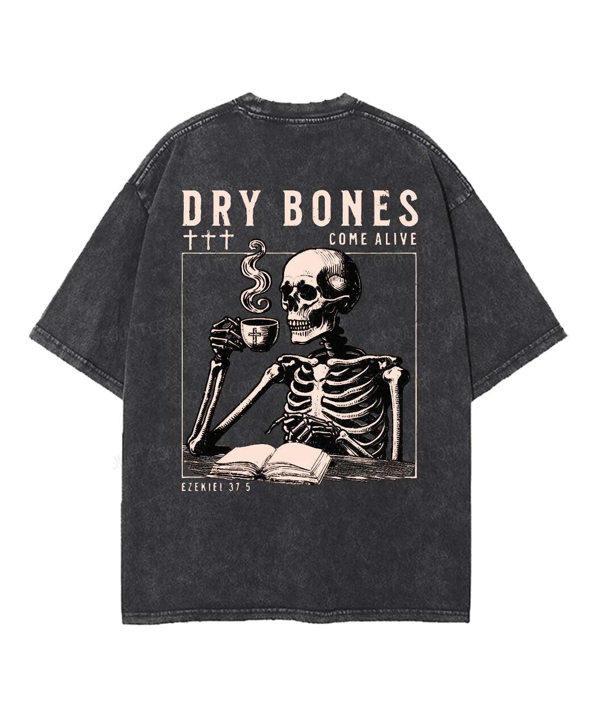 Dry Bones Double Sided Unisex Washed Christian T-shirt