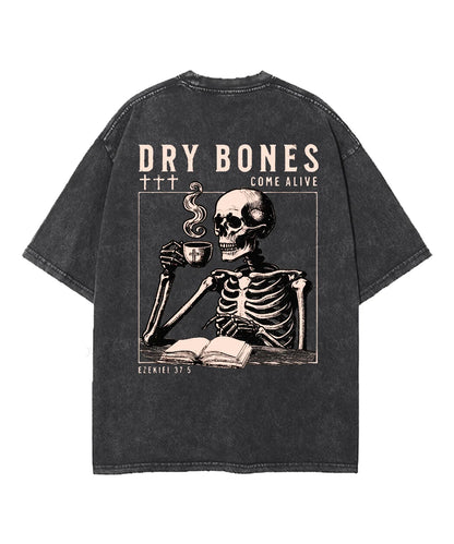 Dry Bones Double Sided Unisex Washed Christian T-shirt