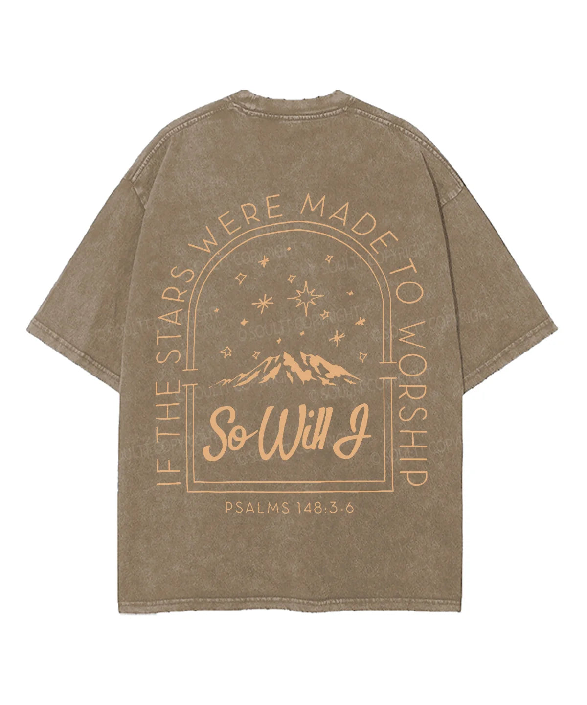 If The Stars Were Made Double Sided Unisex Washed Christian T-shirt