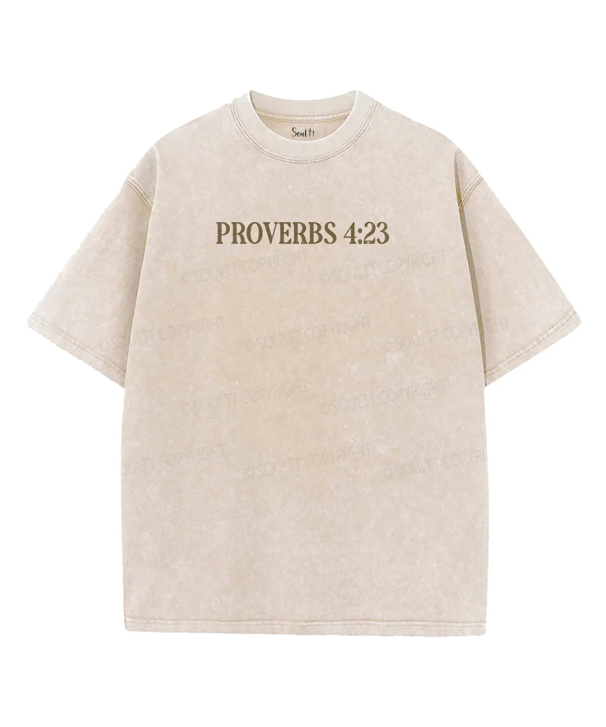 Guard Your Heart Double Sided Unisex Washed Christian T-shirt