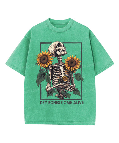 Dry Bones Come Alive Washed Christian T-shirt