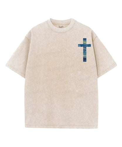 If The Stars Were Made To Worship Double Sided Unisex Washed Christian T-shirt