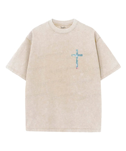I Will Be With You Double Sided Unisex Washed Christian T-shirt