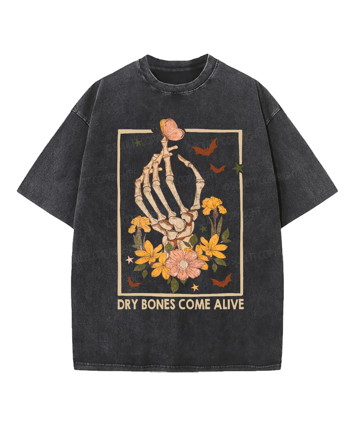 Dry Bones Come Alive Washed Christian T-shirt