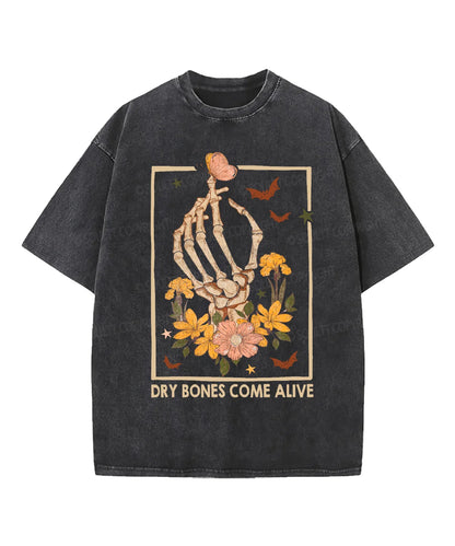 Dry Bones Come Alive Washed Christian T-shirt