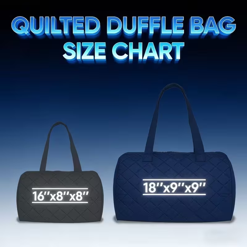 Vintage Mushroom Quilted Weekender Bag