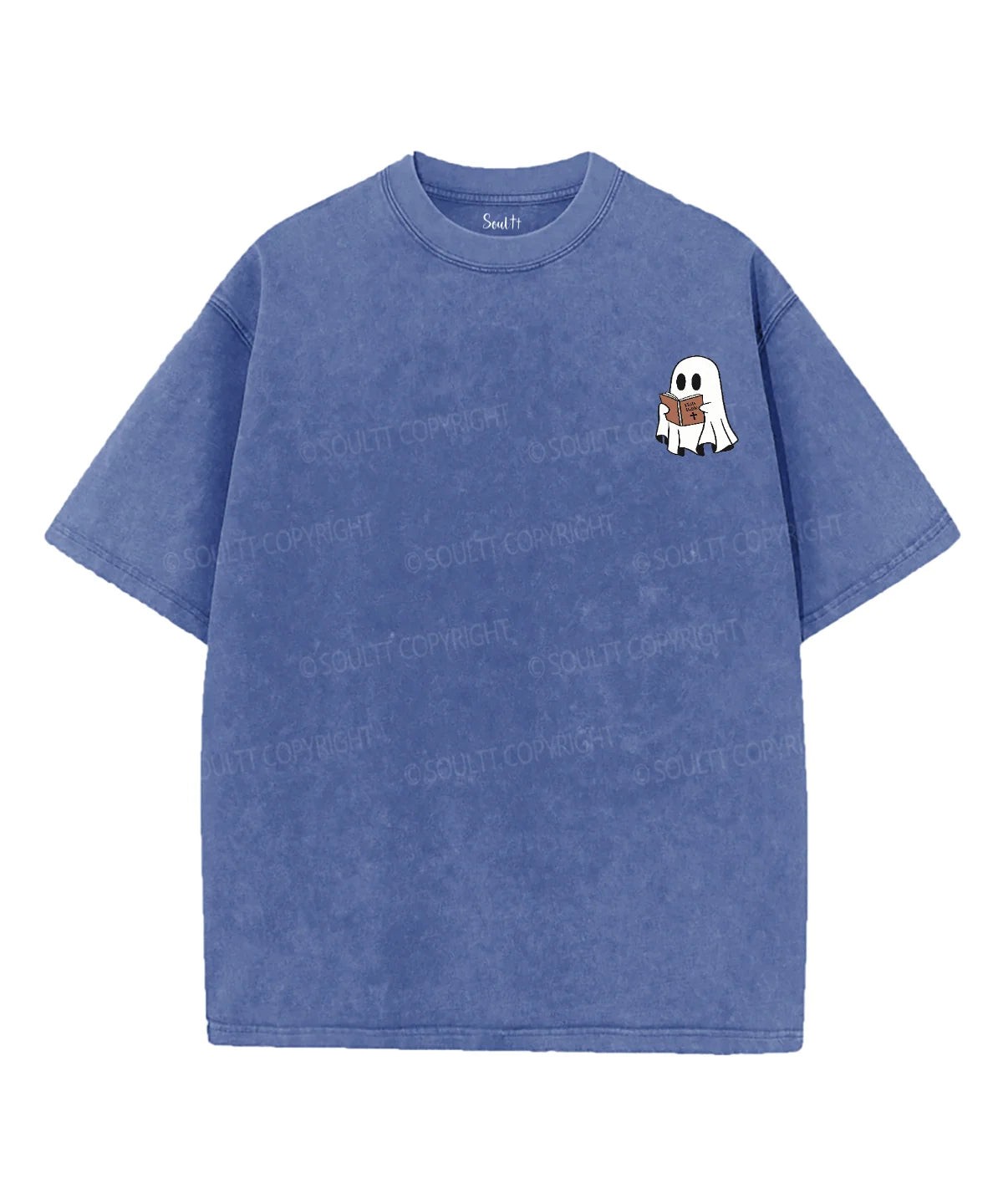 Holy Ghost Double Sided Unisex Washed Christian T-shirt