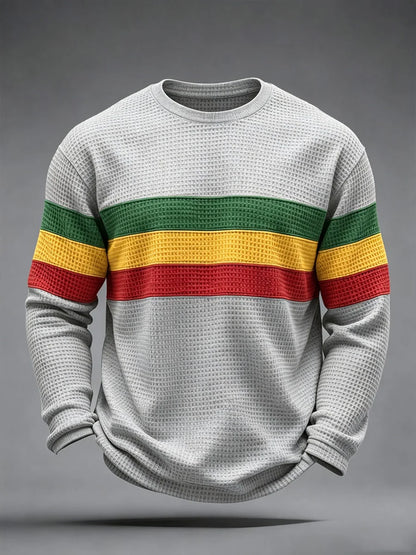 Men's Reggae Inspired  Waffle Top