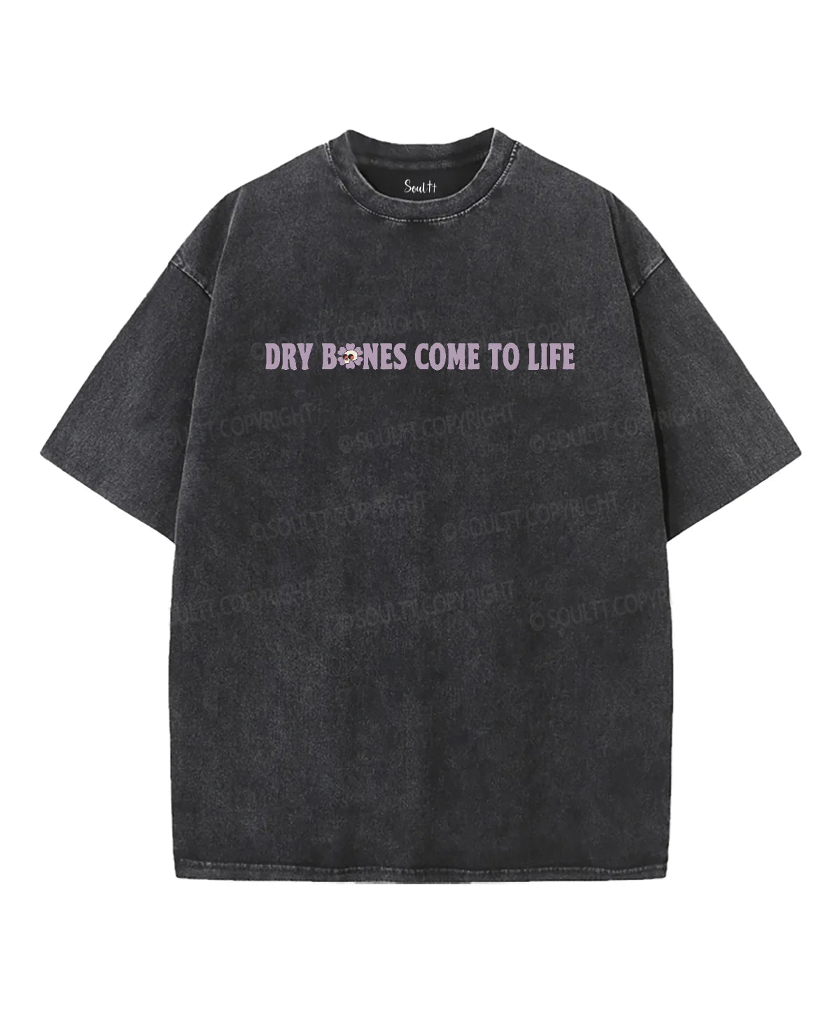 Dry Bones Come To Life Double Sided Unisex Washed Christian T-shirt