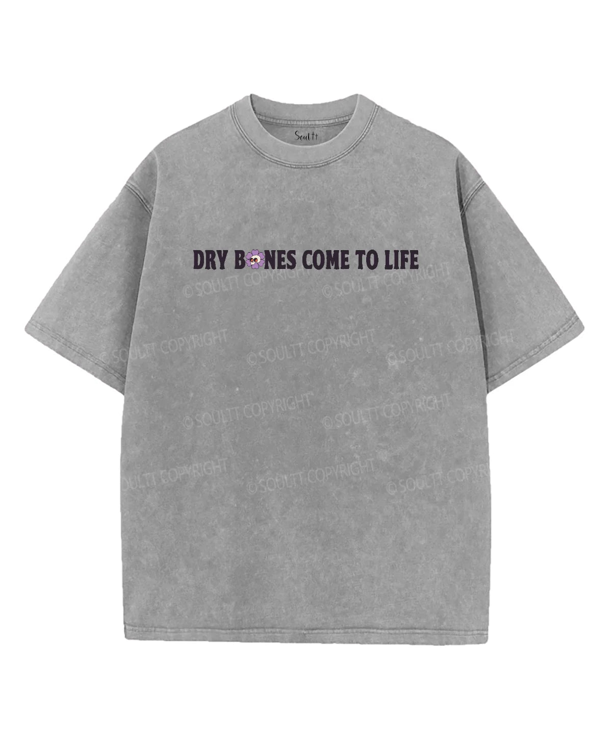 Dry Bones Come To Life Double Sided Unisex Washed Christian T-shirt