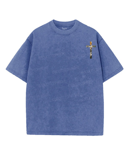 If the Stars Were Made to Worship Double Sided Unisex Washed Christian T-shirt