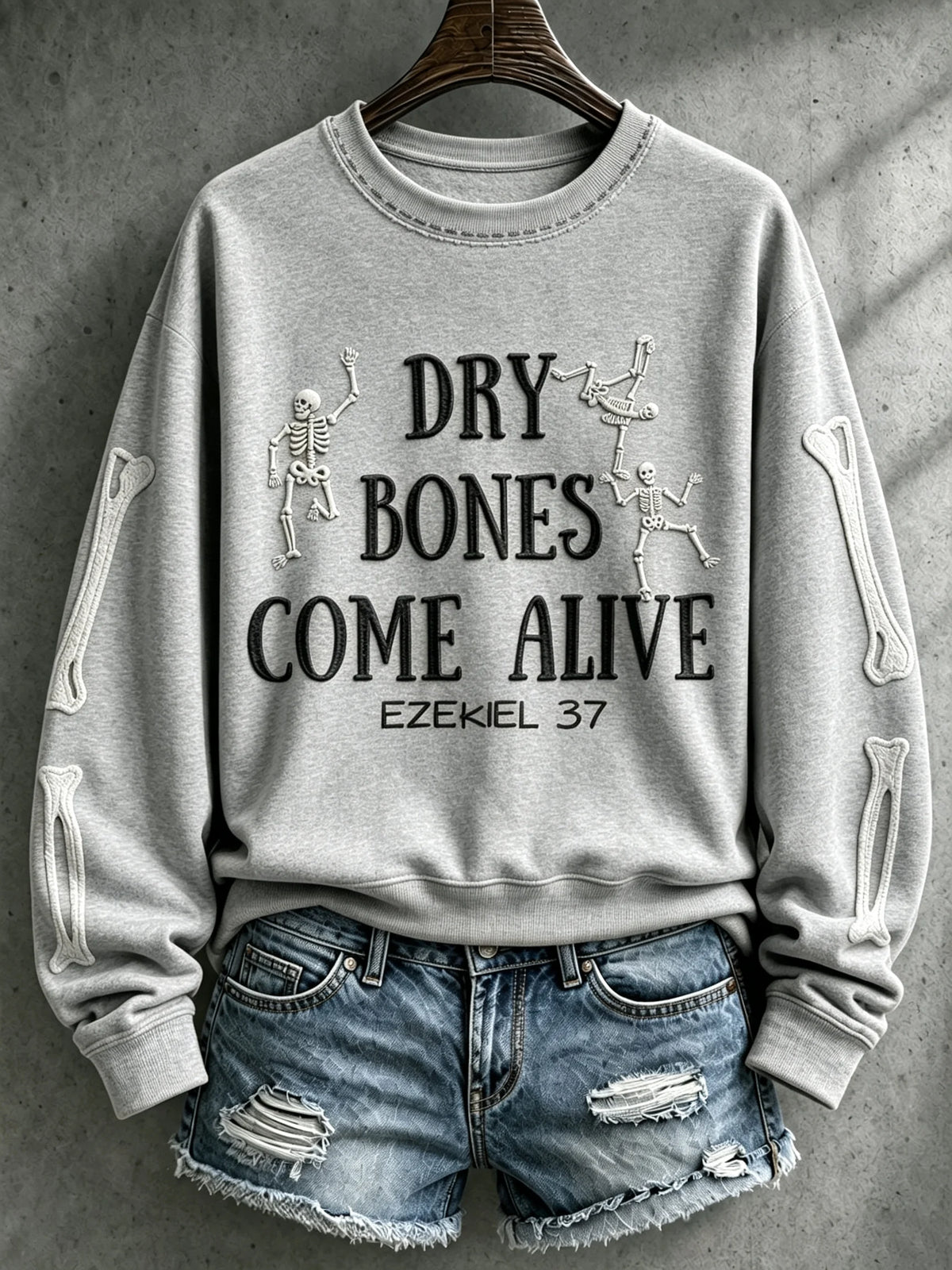 Women's Casual Printed Long-Sleeve Sweatshirt