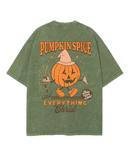 Pumpkin Spice Double Sided Unisex Washed Christian T-shirt